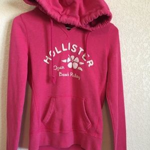 pink hollister hoodie♡